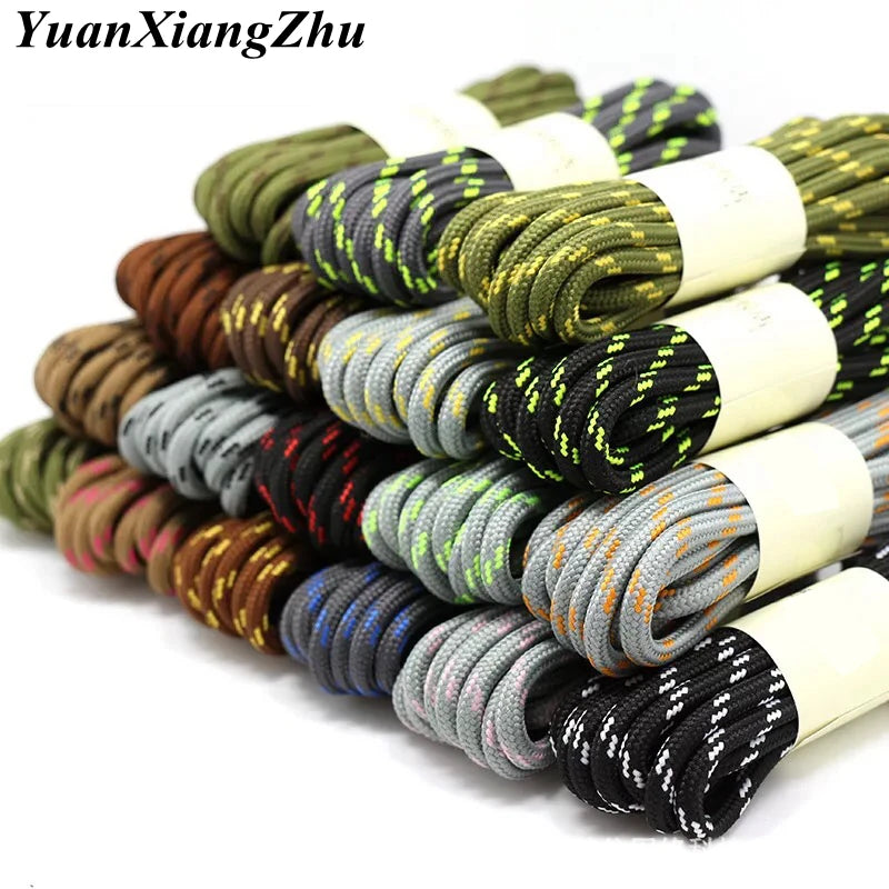 1Pair Round Shoelaces Durable Polyester Shoelace Outdoor Boots