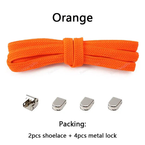 No tie Shoe laces Elastic laces Sneakers Flat Shoelaces without ties