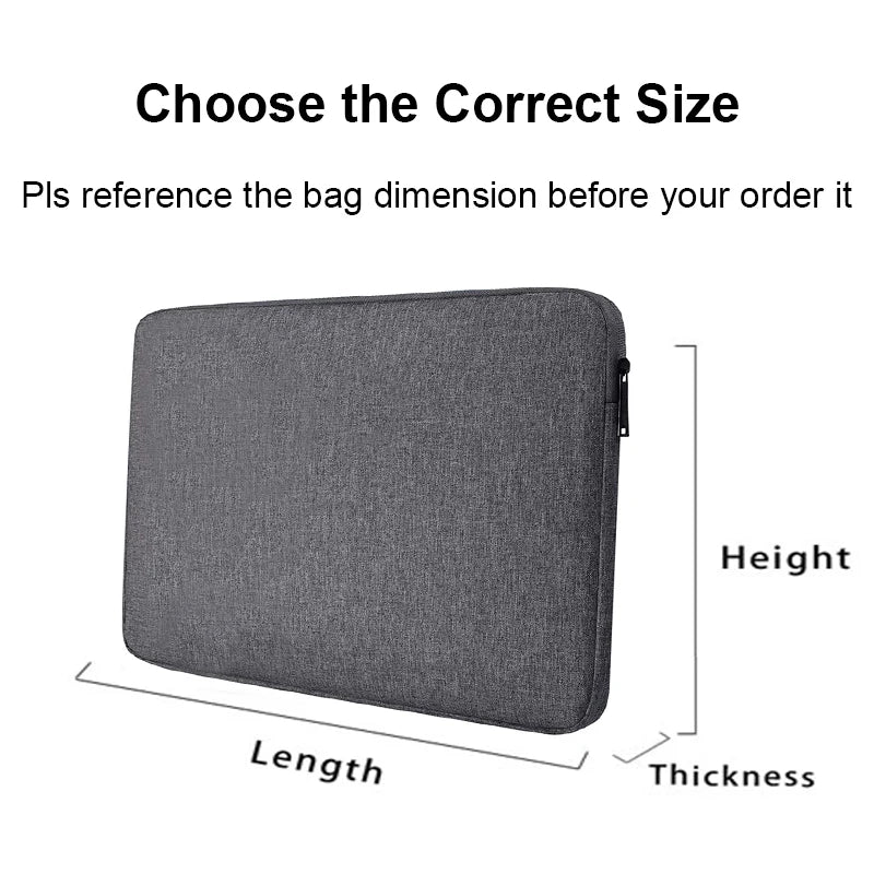 Laptop Sleeve Waterproof Bag 11 12 13.3 14 15 15.6 Inner Bladder For