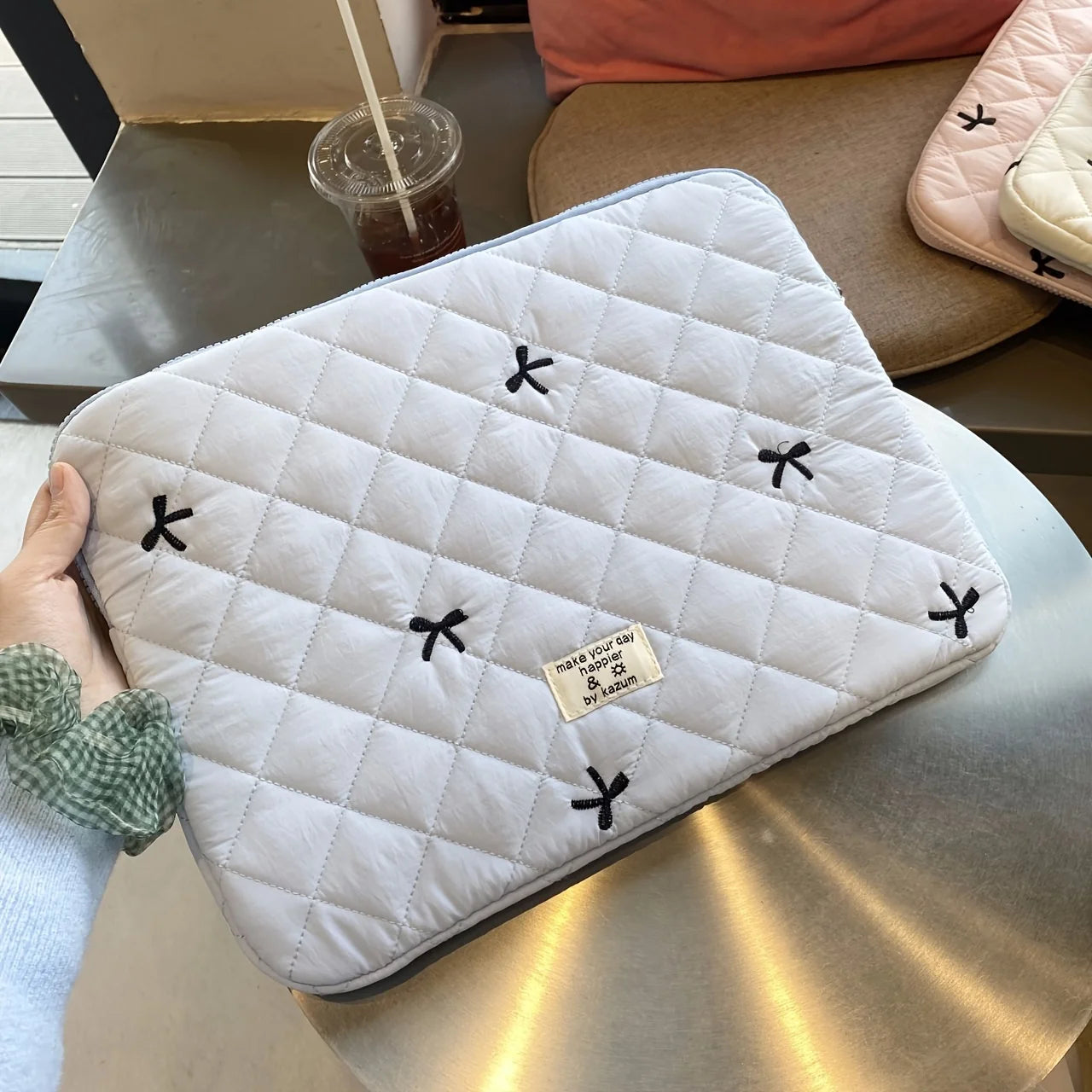 Cute Bow Graphic Laptop Bag Tablet Sleeve Case 11 13.3 14 15.6 Inch