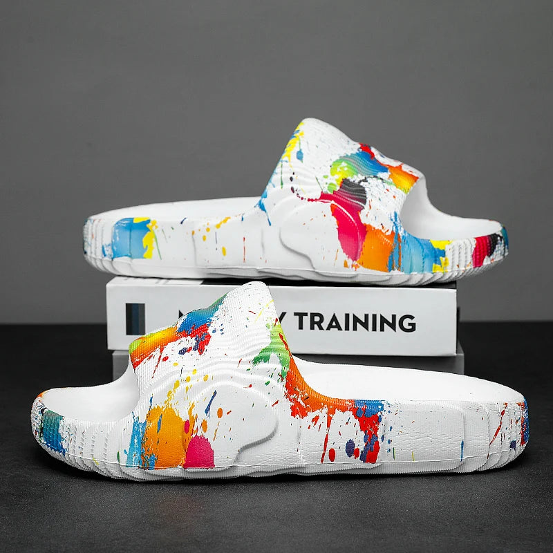 Summer Men Shoes Slippers Beach Outdoor EVA Non-Slip Slides Ladies