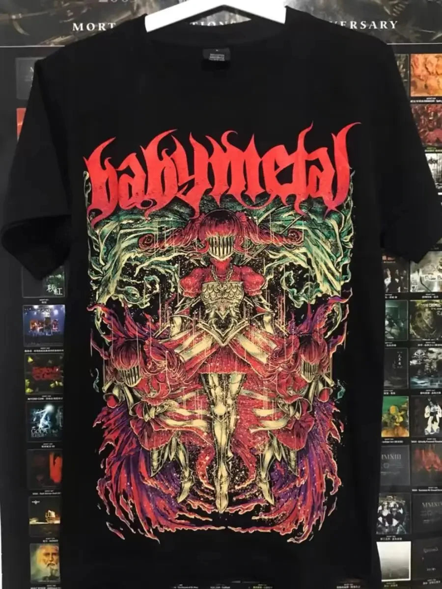 Babymetal Japan Band T Shirt Men Women's Hip-hop Rock Band Casual