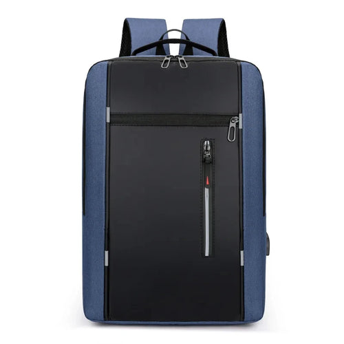 Men's Waterproof Oxford Laptop Backpack 15.6 Inch with USB Charging