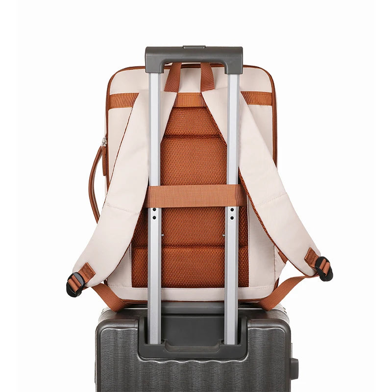 Mycobags Unisex Waterproof Oxford USB Laptop Backpack for College