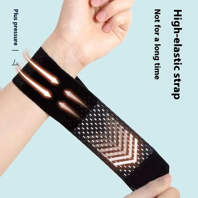 Sports wrist protector for women with twisted tendon sheath,