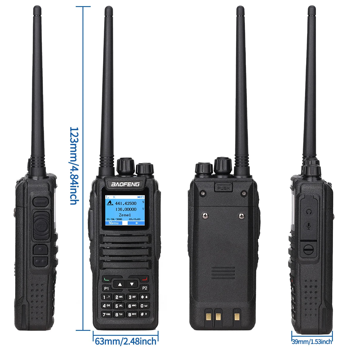 Baofeng DMR DM 1701 Digital Walkie Talkie Dual Mode Analog Two Way