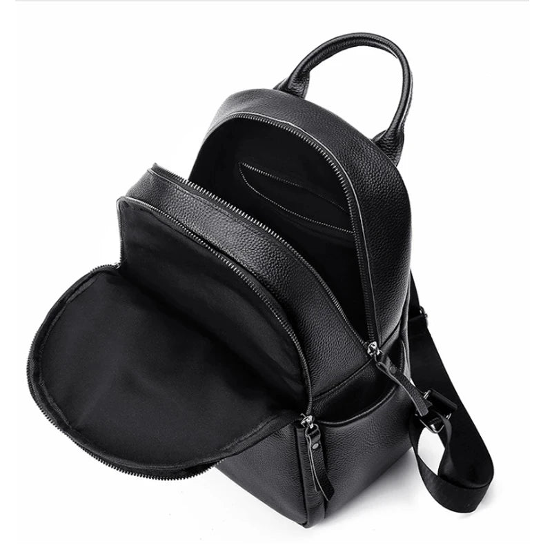 Women Large Capacity Backpack Purses High Quality Leather Female