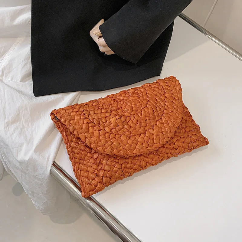Women Fashion Flap Envelope Bags Summer Beach Bag Handmade Wallet