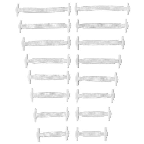 16pcs/lot Silicone Shoelaces No Tie Shoelaces 12 colors Elastic Lace