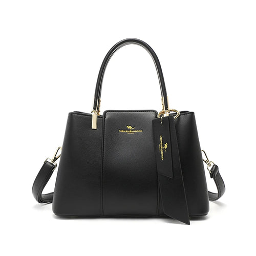 Luxury Handbag Fashion Print Large Capacity Soft Leather Women