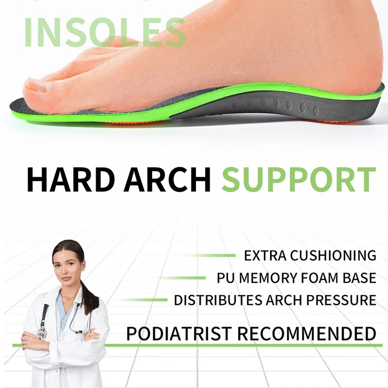 Arch Support Insoles Sports Shock Absorption Elastic Wear Resistant