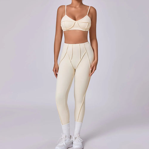New Yoga Set Women Tracksuit Workout Legging Athletic Suit Gym Push Up