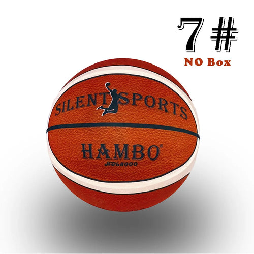 Silent Basketball Size 7#(29.5")6#/5# Dribbling Indoor Grooved Airless