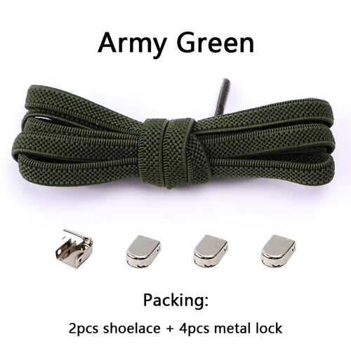 No Tie Elastic Shoe Laces One Size Fits All Adult and Kids Shoes