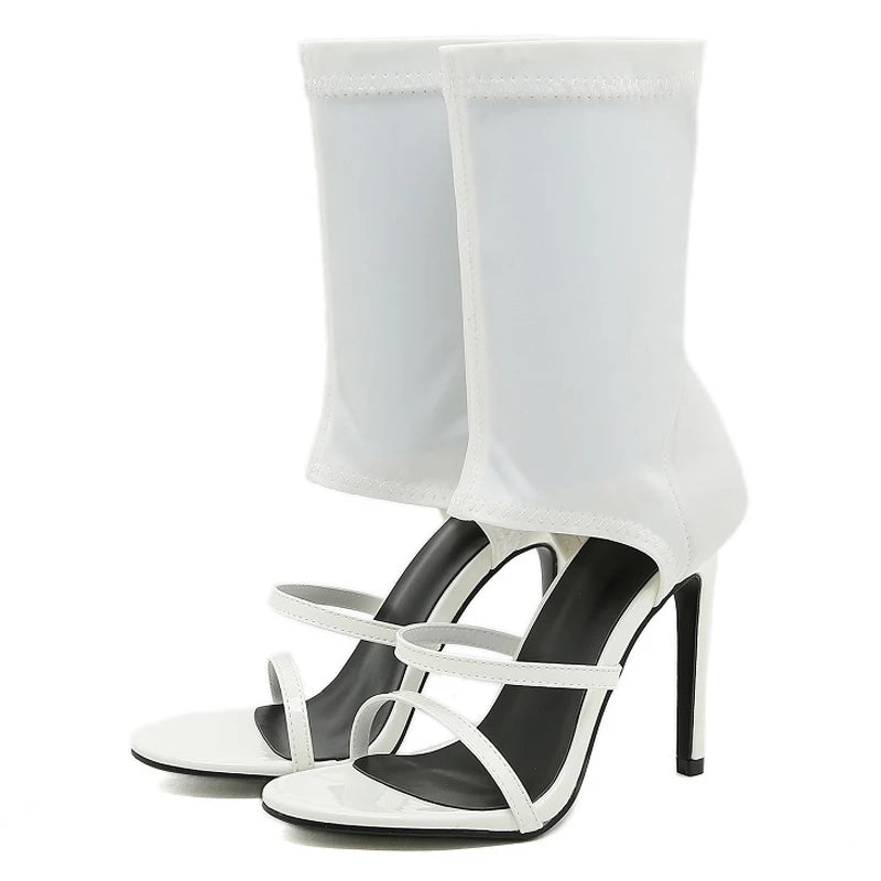 Eilyken Sexy Spring Autumn Stretch Boots High Heels Women Sandals