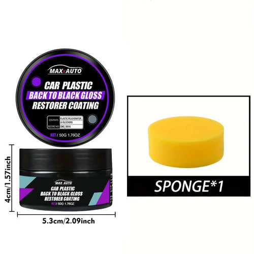 Car Plastic Restorer Back to Black Gloss Long-Lasting Coating Leather