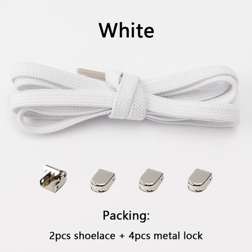 No Tie Elastic Shoe Laces One Size Fits All Adult and Kids Shoes