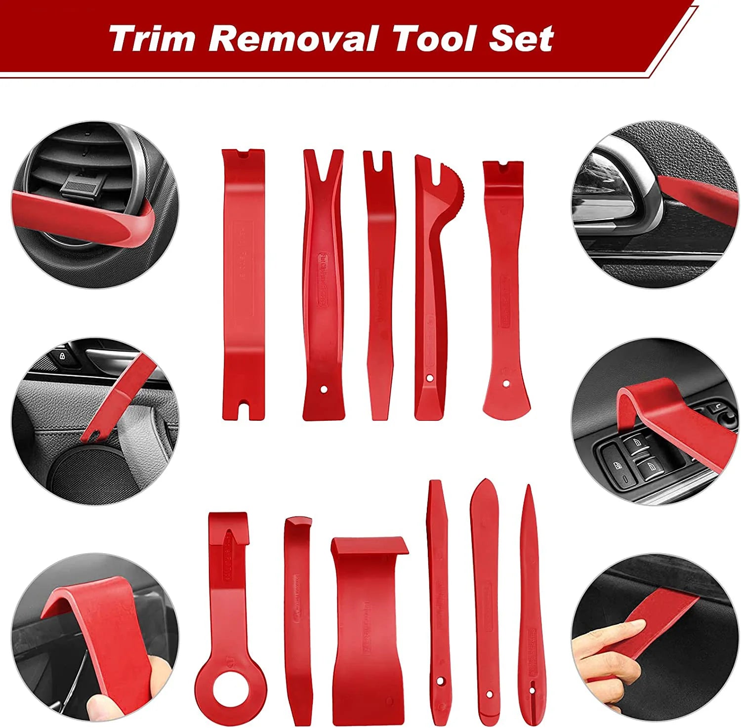 Auto Interior Disassembly Kit Car Plastic Trim Removal Tool Car Clips