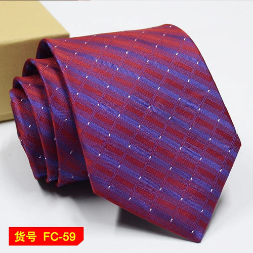 67 Styles Men's Ties Solid Color Stripe Flower Floral 7-8cm Jacquard