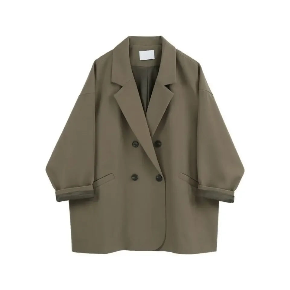 Women Blazer Spring and Autumn 2023 New Fashion Korean Vintage Suit