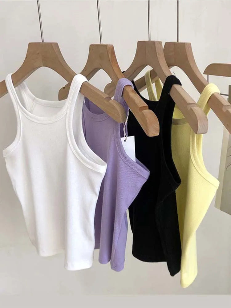2024 Women Tank Tops Sexy Cropped Top Female Women Summer Camisole