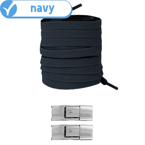 8MM 2023 No Tie Shoe Laces Press Lock Shoelaces Without Ties Elastic