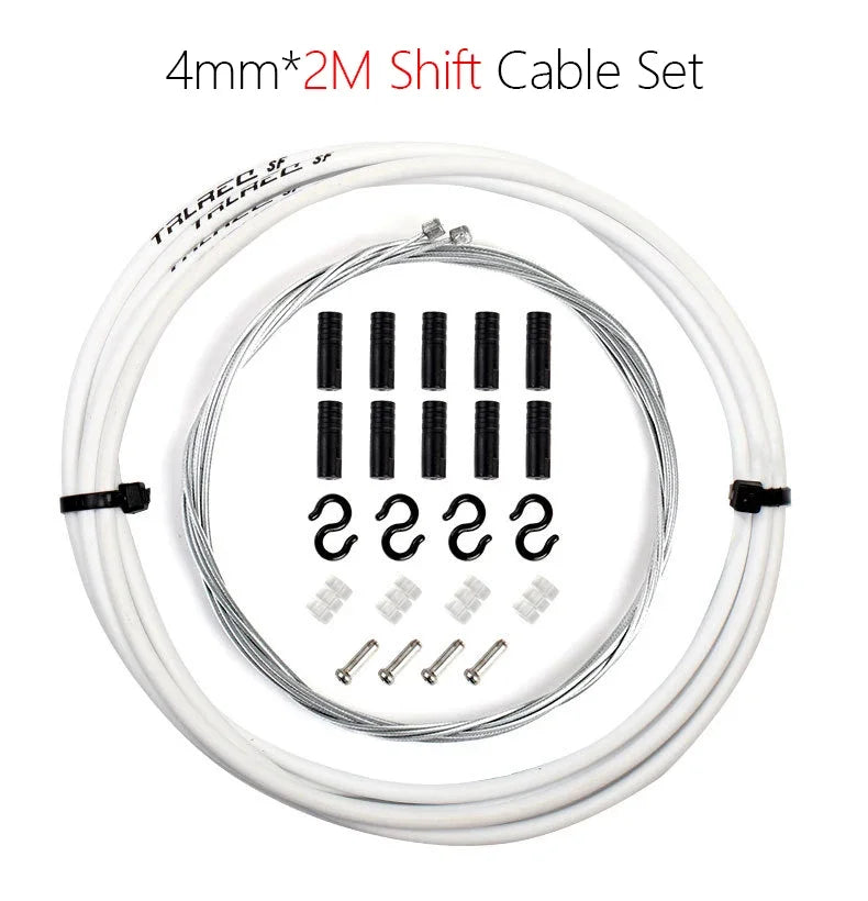 2m/2.5m Bike Brake & Shift Cable Kit 4mm/5mm Mountain Road Bike