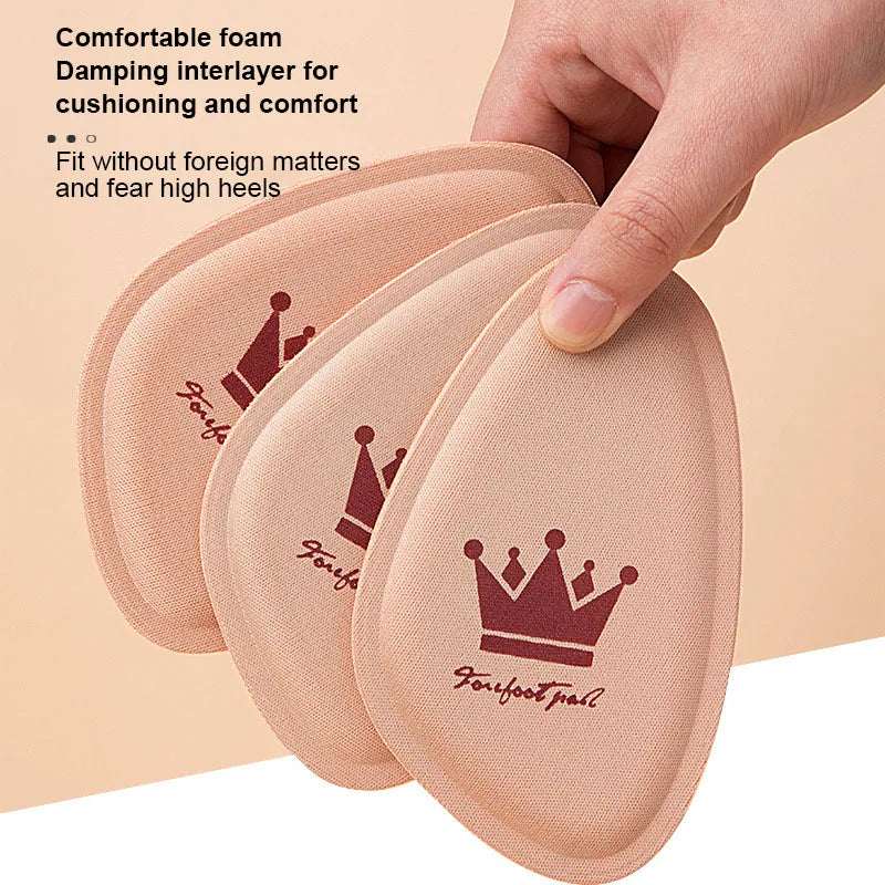 Women Forefoot Pad Pain Relief Insert Half Size Insoles Non-slip