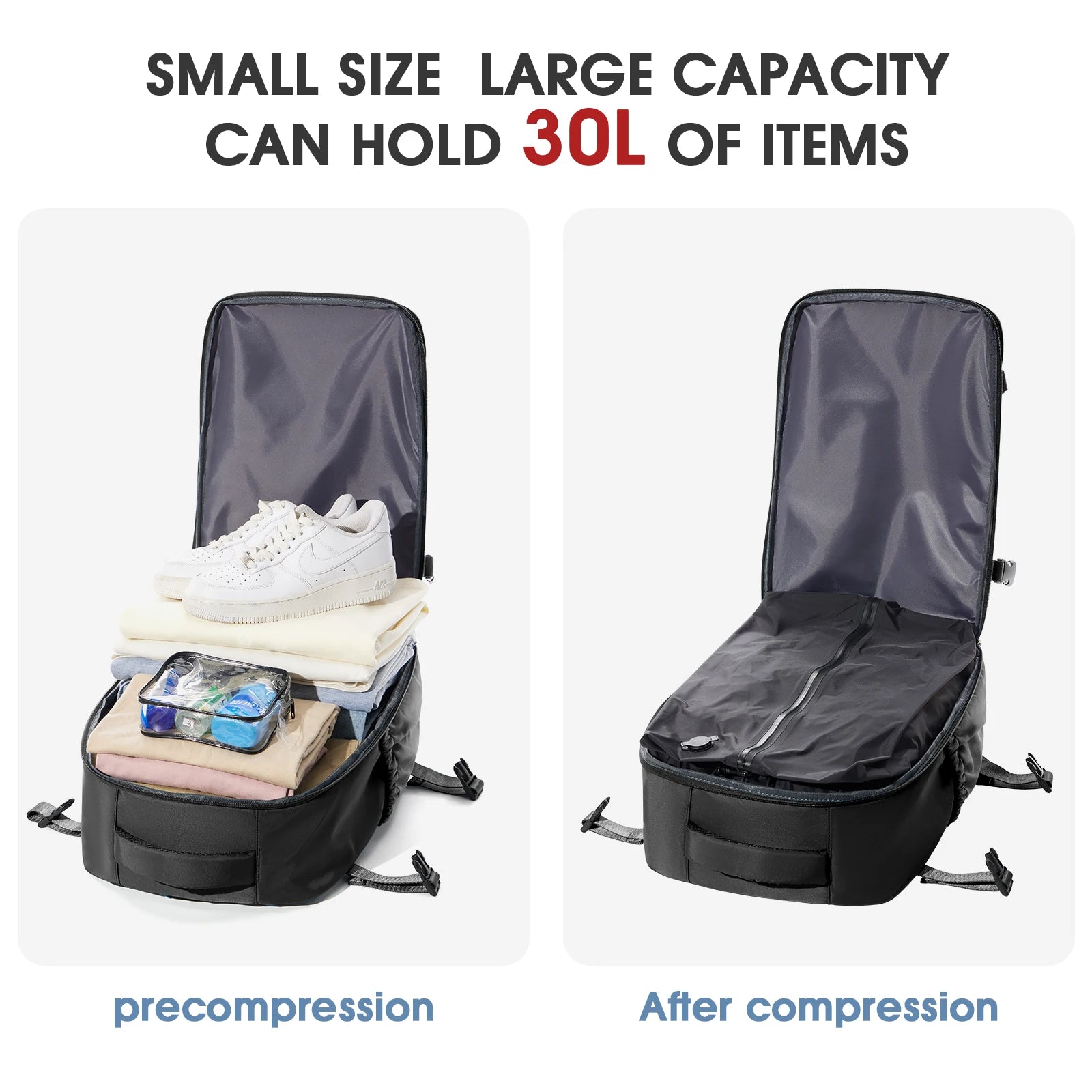 Vacuum Backpack Travel Bag for Men Large Capacity airback Backpack