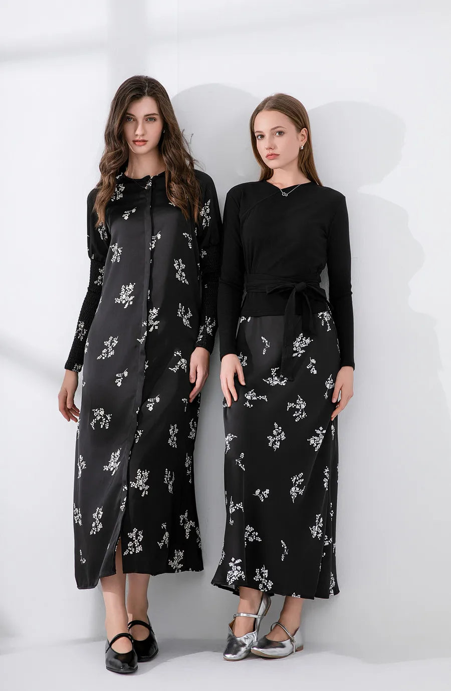 AS 2024 Autumn winter woman clothes thicken ribbing closed-fit wrap