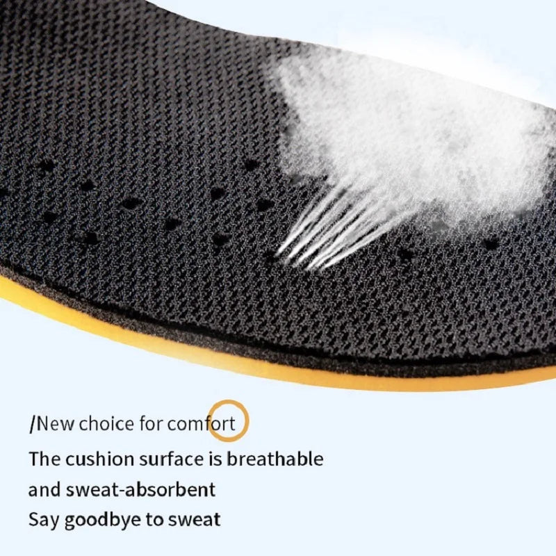Invisiable Height Increase Insoles for Women Men Heel Lift Yellow