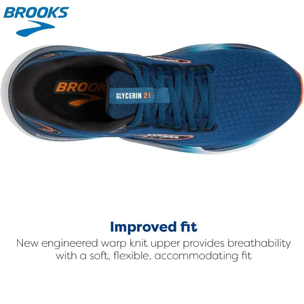 Brooks Men’s Glycerin 21 Neutral Running Shoe Shoes for Men