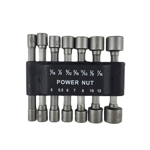 9/14pcs Power Nuts Driver Drill Bit Tools Set SAE and Metric Socket