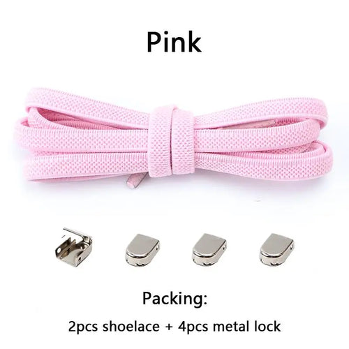 No tie Shoe laces Elastic laces Sneakers Flat Shoelaces without ties