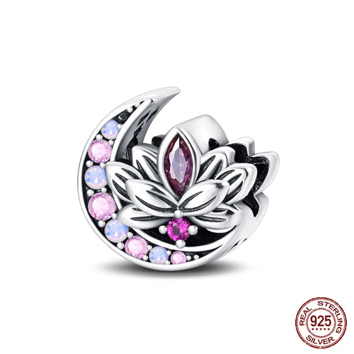 925 Sterling Silver Chameleon Luminous Firefly Butterfly Charms Beads