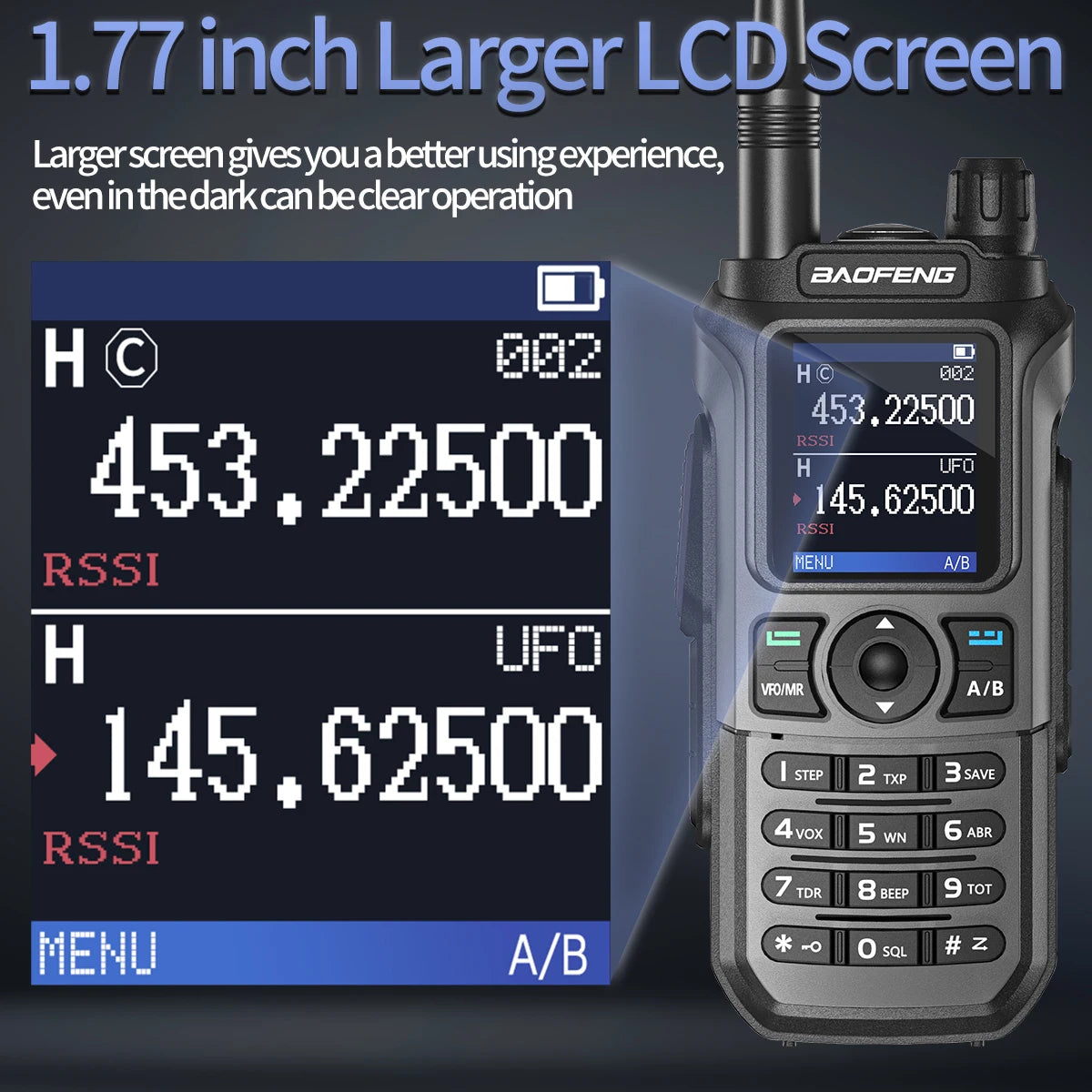 Baofeng UV-21 Pro V2 Wireless Copy Frequency Tri Band Powerful