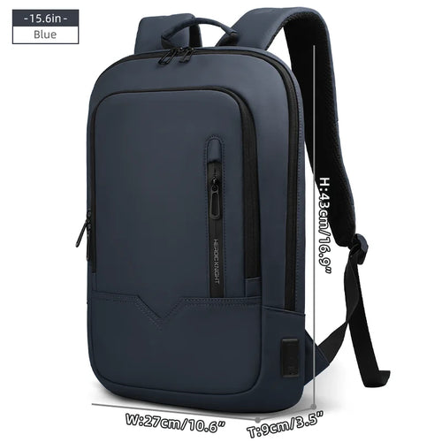 Heroic Knight Laptop Work Backpack Slim Men Waterproof Multifunctional