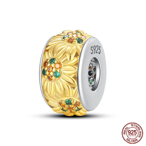 925 Sterling Silver Chameleon Luminous Firefly Butterfly Charms Beads