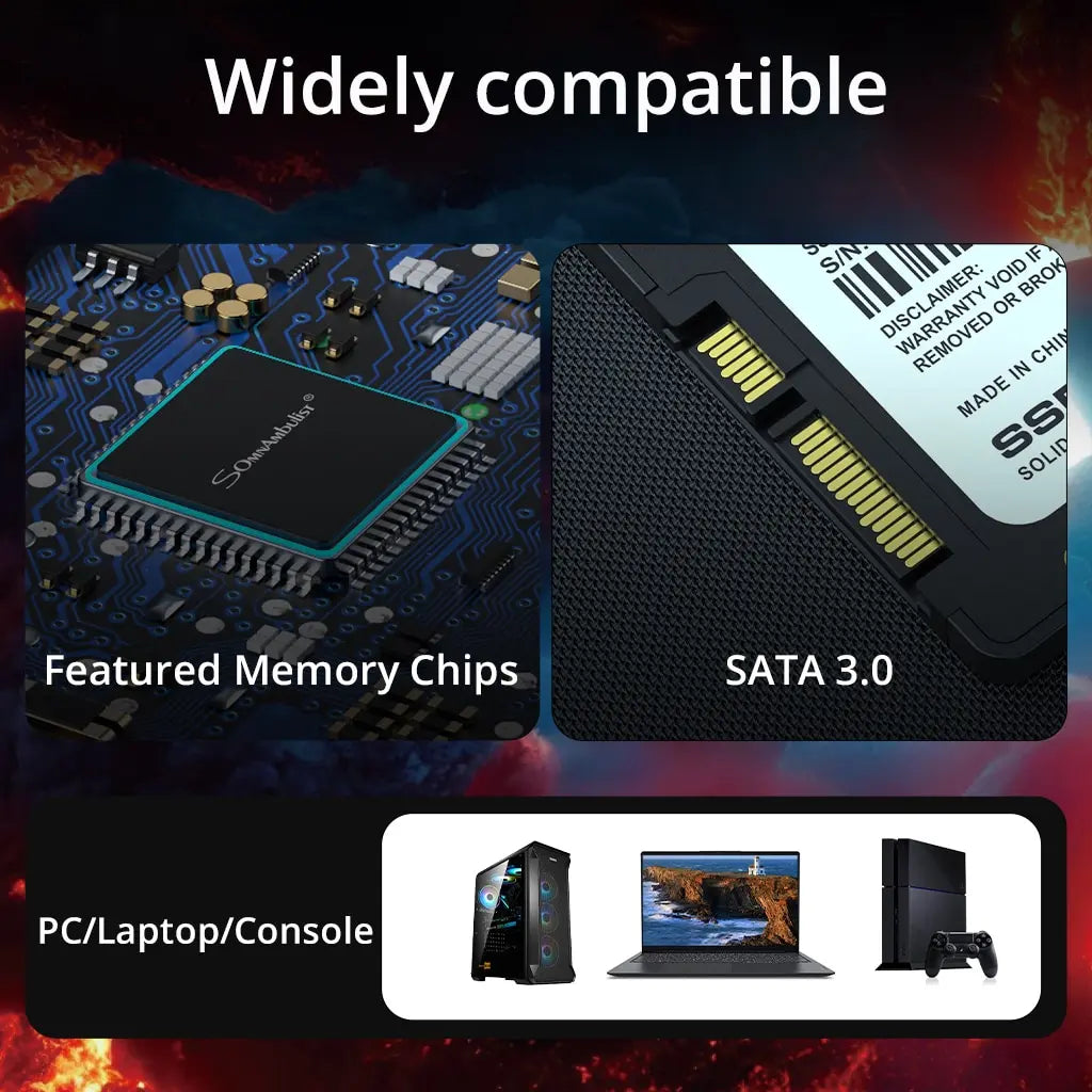 SomnAmbulist SSD 120GB 240GB 480GB 960GB Internal Sata3 Solid State