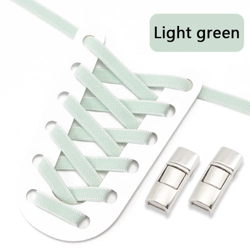Elastic Laces Sneakers Press Lock Shoelaces Without Ties 8MM Wide