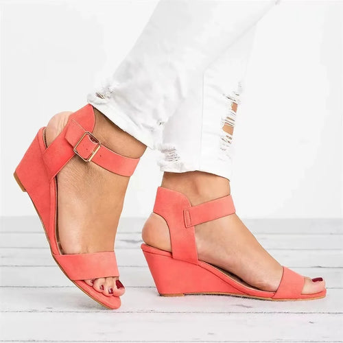 Summer Women's Sandals Fashion Open Toe Wedge Casual Shoes Women Plus