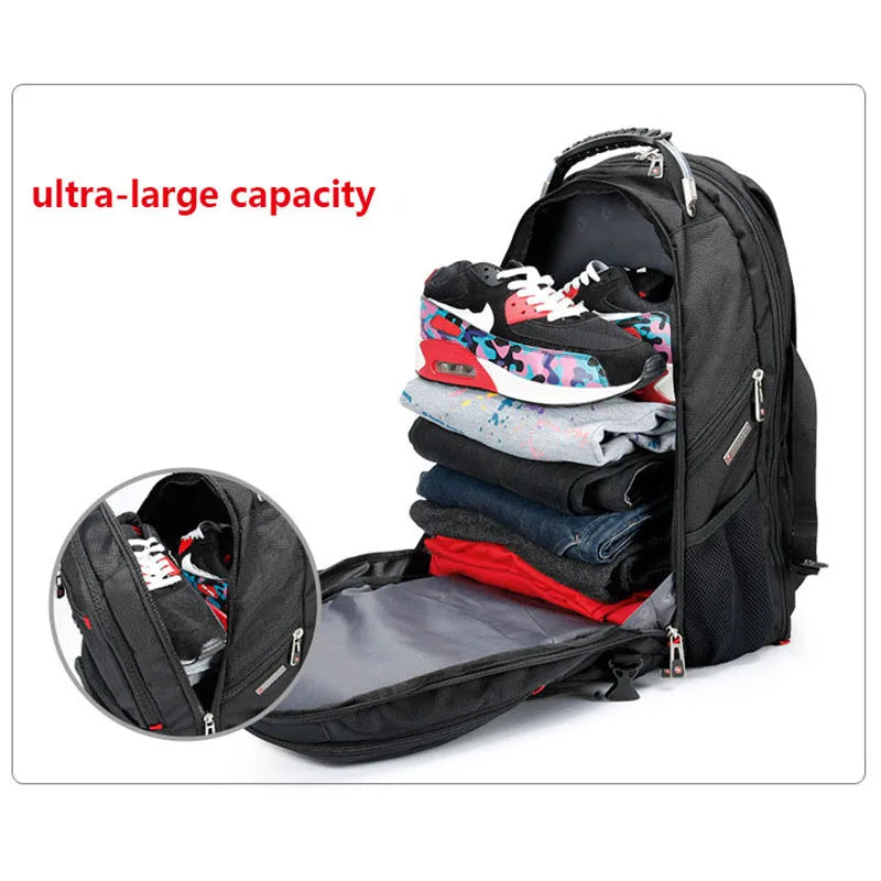 Swiss-Multifunctional bags Durable 17 Inch Laptop Backpack, Travel