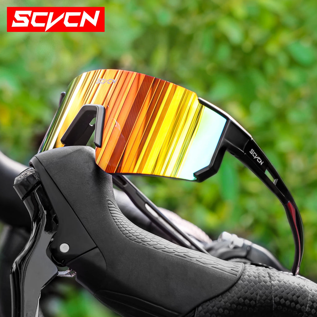 SCVCN new Outdoor Cycling Sunglasses Men MTB Bike Glasses  Sports