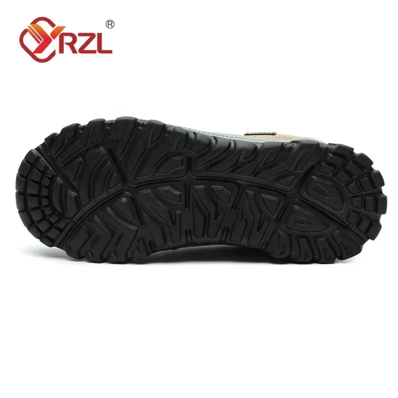 YRZL Outdoor Hiking Shoes Men Sneakers Slip on Casual Men Shoes