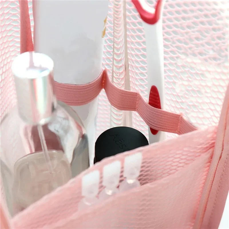 Women EVA mesh Cosmetic Bag Travel Storage Makeup Bag Organizer Female
