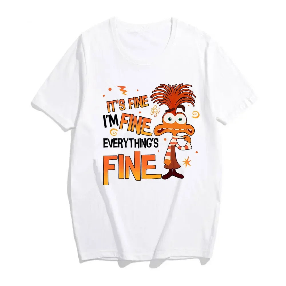 Anxiety Shirt Inside Out 2 T-Shirt Everything Is Fine Anxiety Inside