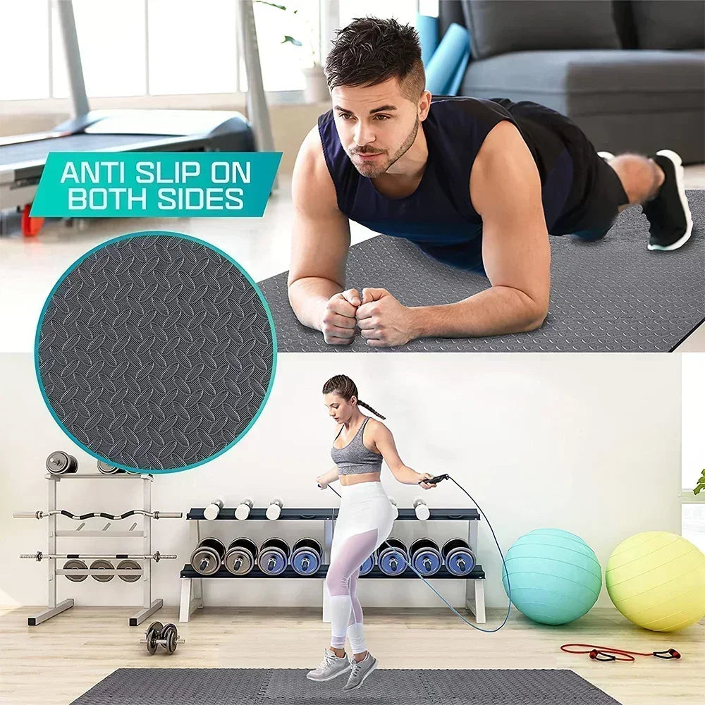 4~20Pcs Puzzle Fitness Mat, Eva Interlocking Foam Floor Tiles for Home