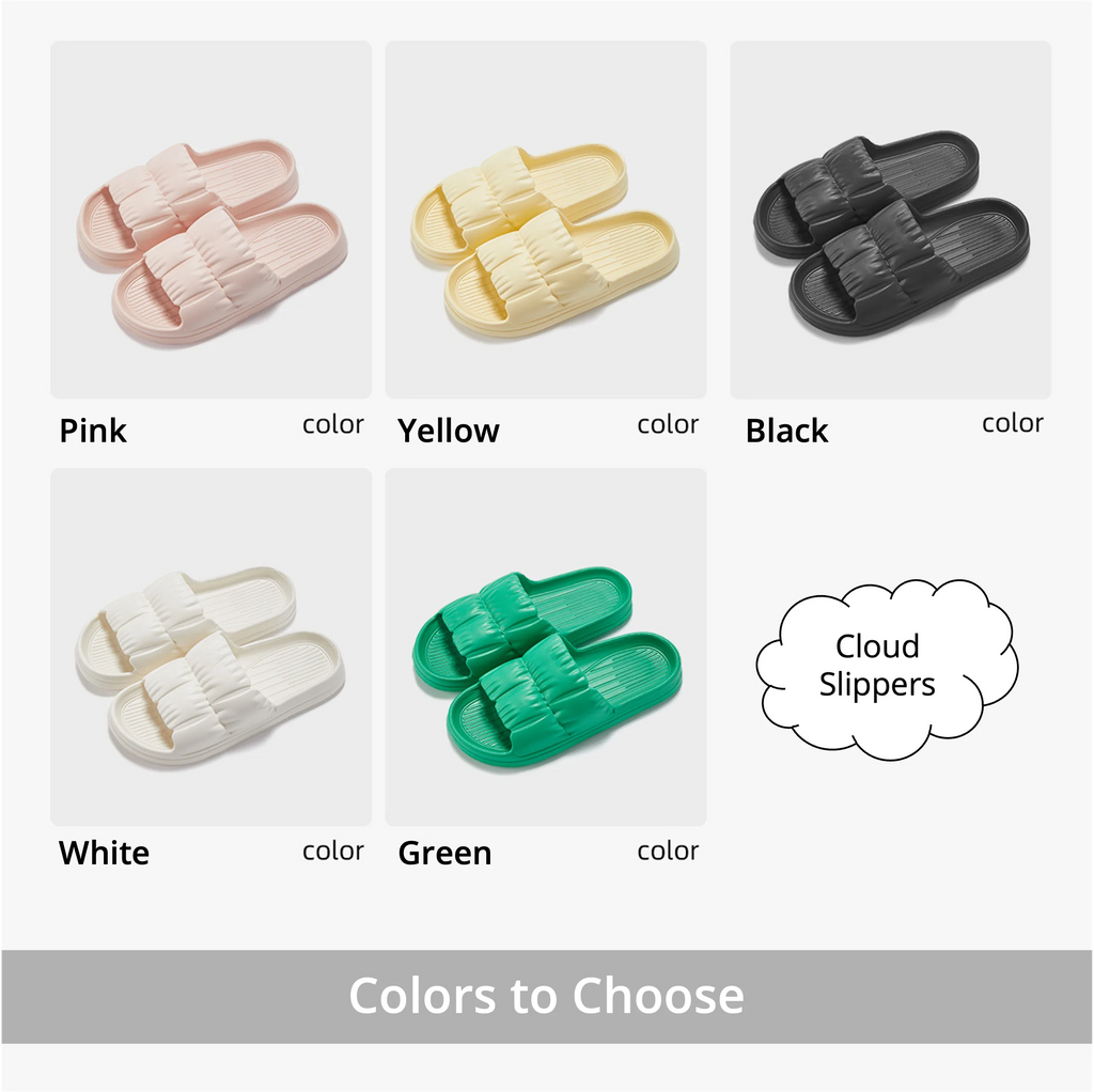2023 Women Soft Sole Cloud Slippers Thick Platform Indoor Outdoor