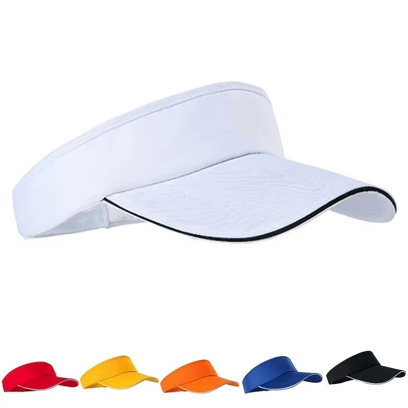 1 Pc Adjustable Universal Solid Color Sun Visor Sport Golf Tennis