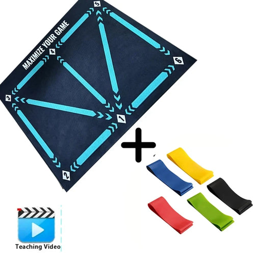 90cm Football Training Mat Durable Non Slip Foldable Kids Adults